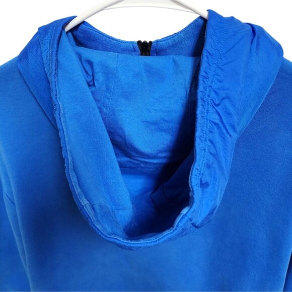 Puma Hooded Sweatshirt Mens Sz L Blue 1/4 Zip Long Slv Hoodie Pockets Pullover - Picture 8 of 12